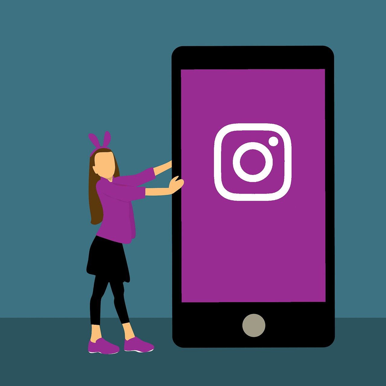 Exemplo de métricas do Instagram