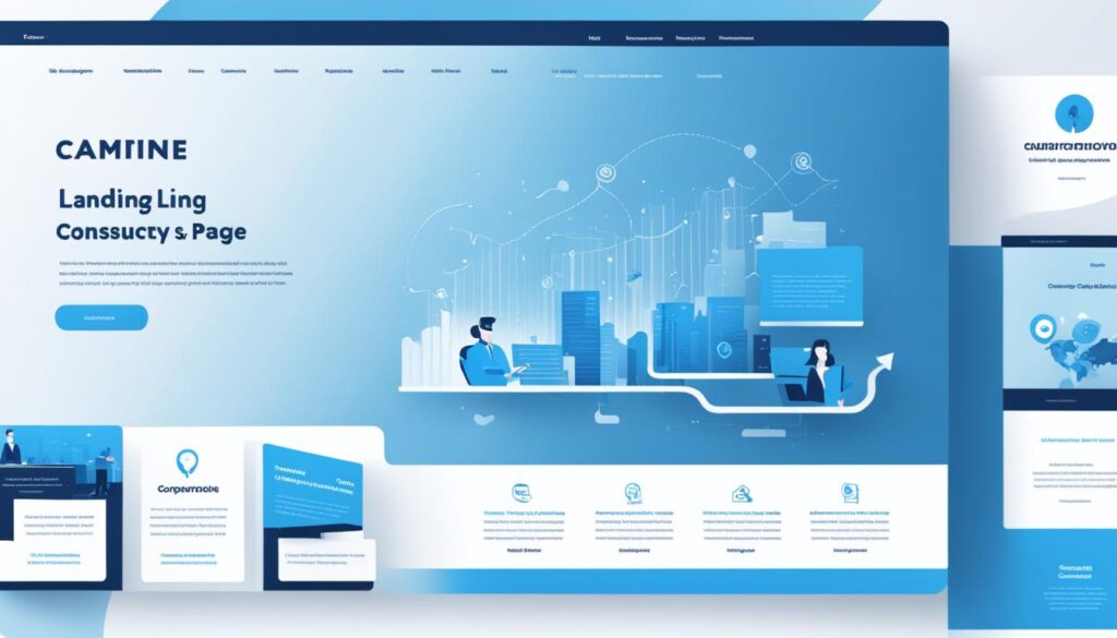Landing Page de uma empresa de consultoria de marketing Landing Page de uma empresa de consultoria de marketing