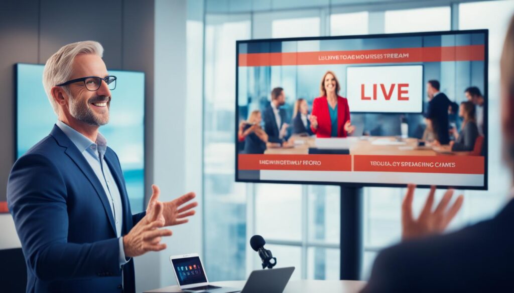 Transmissão ao vivo para negócios Transmissão ao vivo para negócios
