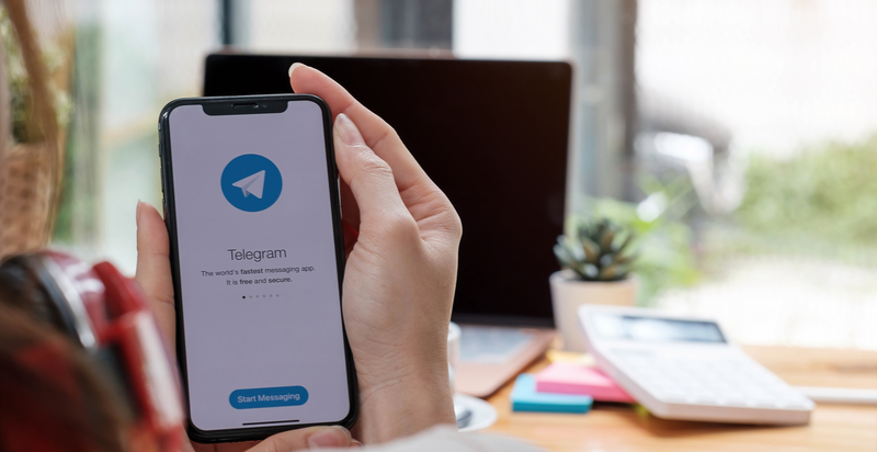 Conteúdos exclusivos no Telegram